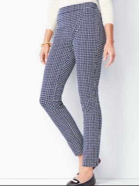 NWT Talbots Chatham Geo Print Ankle Pant